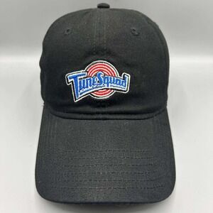 Space Jam Tune Squad Hat Men Black Embroidered Strap Back Cap Cotton